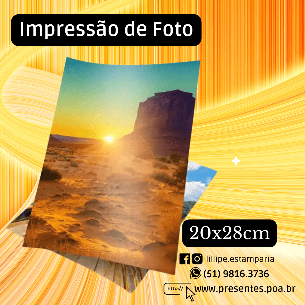 Impressão de Foto 20x28cm