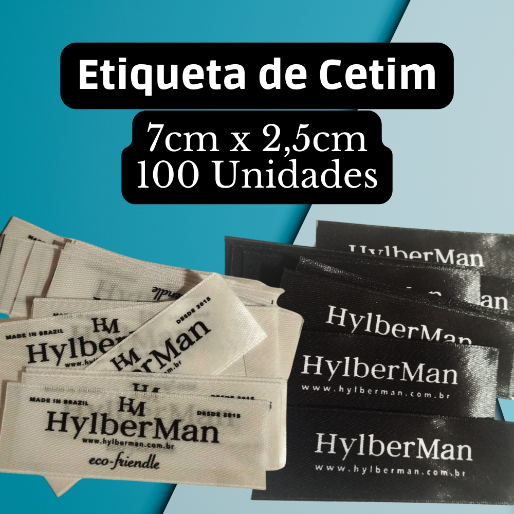 100 Unidades Etiqueta de Cetim