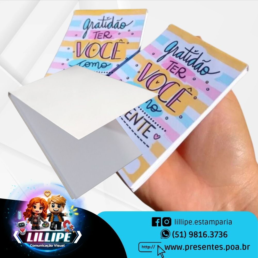 Bloco de Notas  7x10cm - Pct c/ 10 un