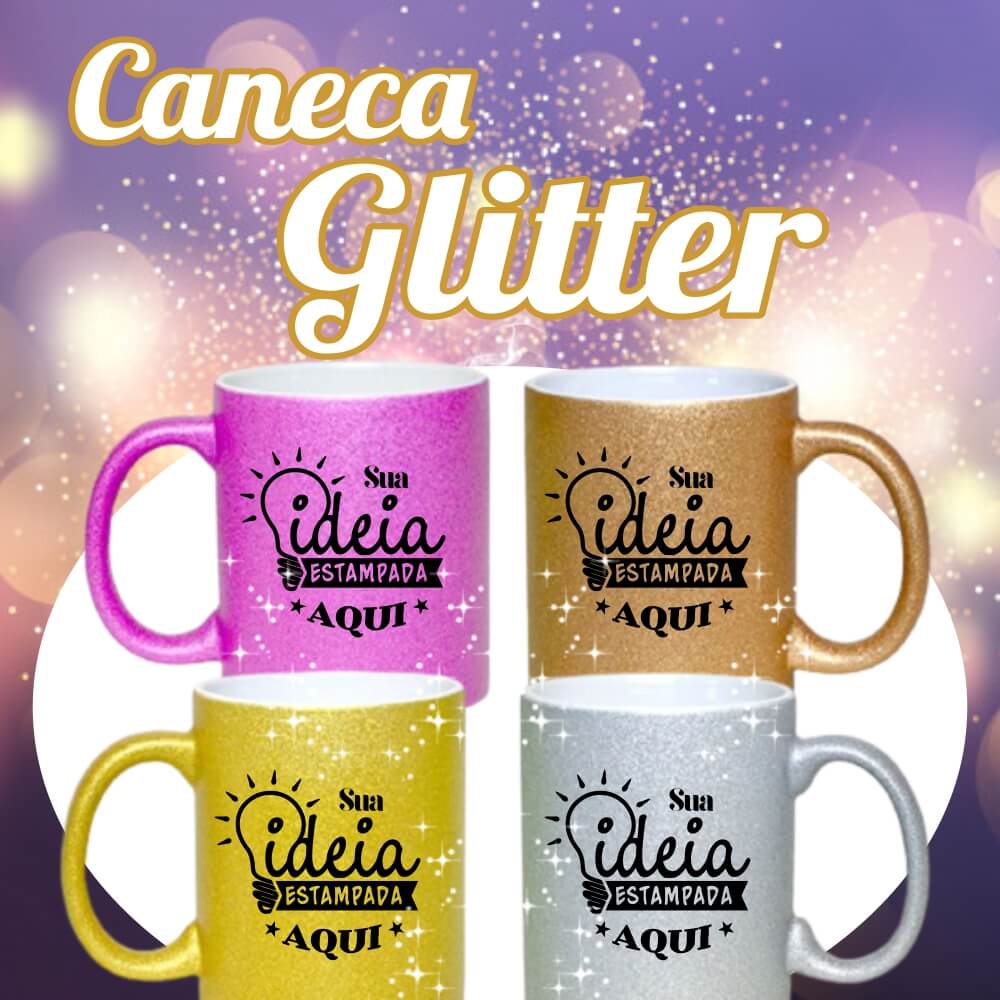 Caneca Glitter -  325ml