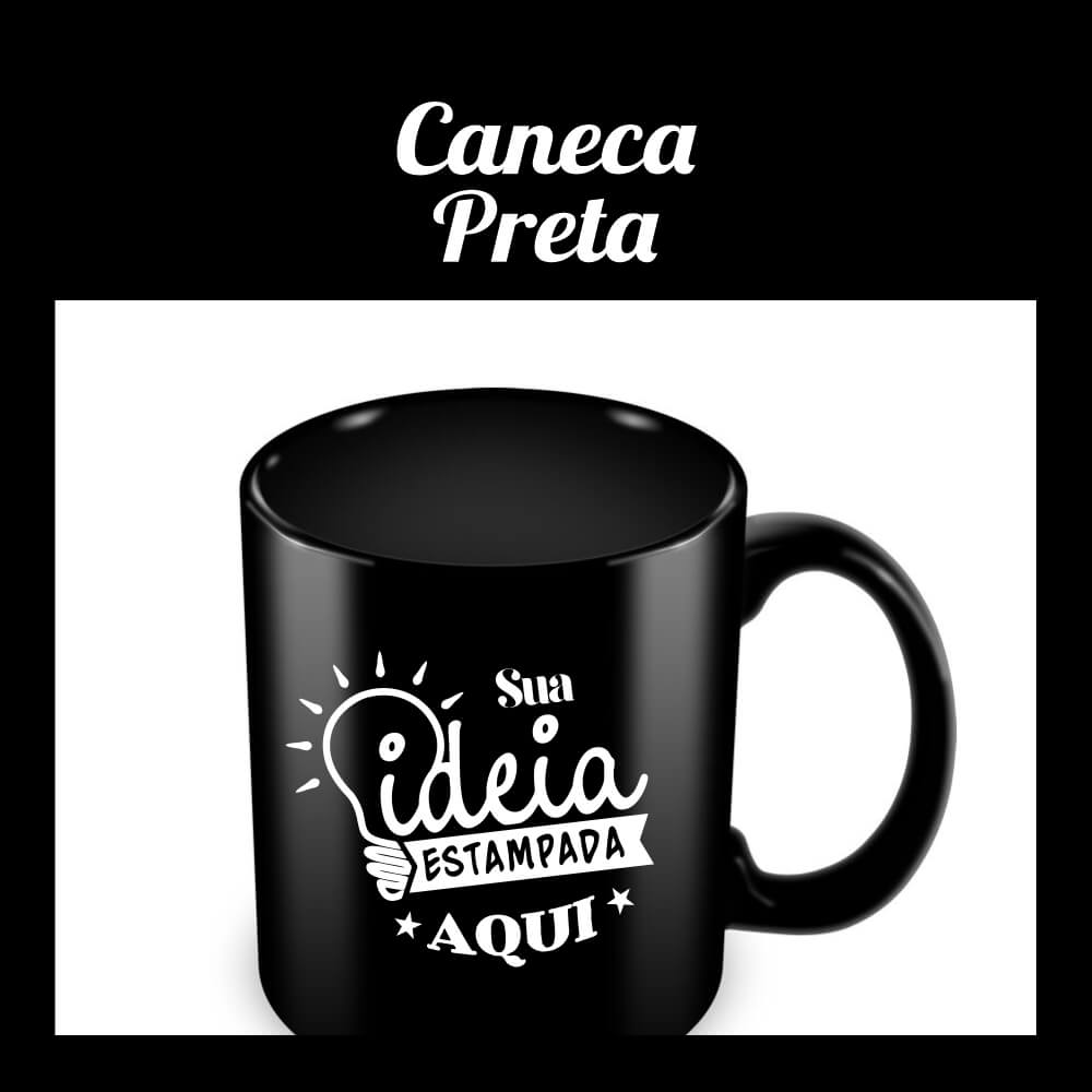 Caneca Preta - 325ml