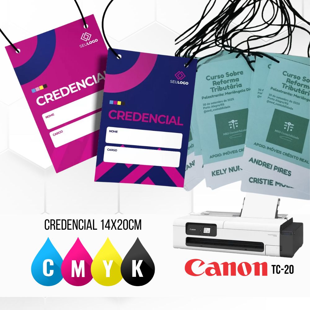 10 Unidade Credencial 14x20cm