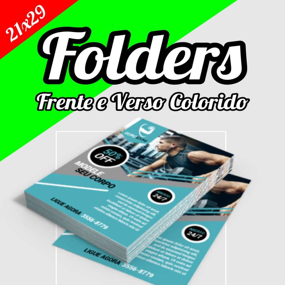 Folder 21x29,7 • Panfleto • Flyer 5000 unidades