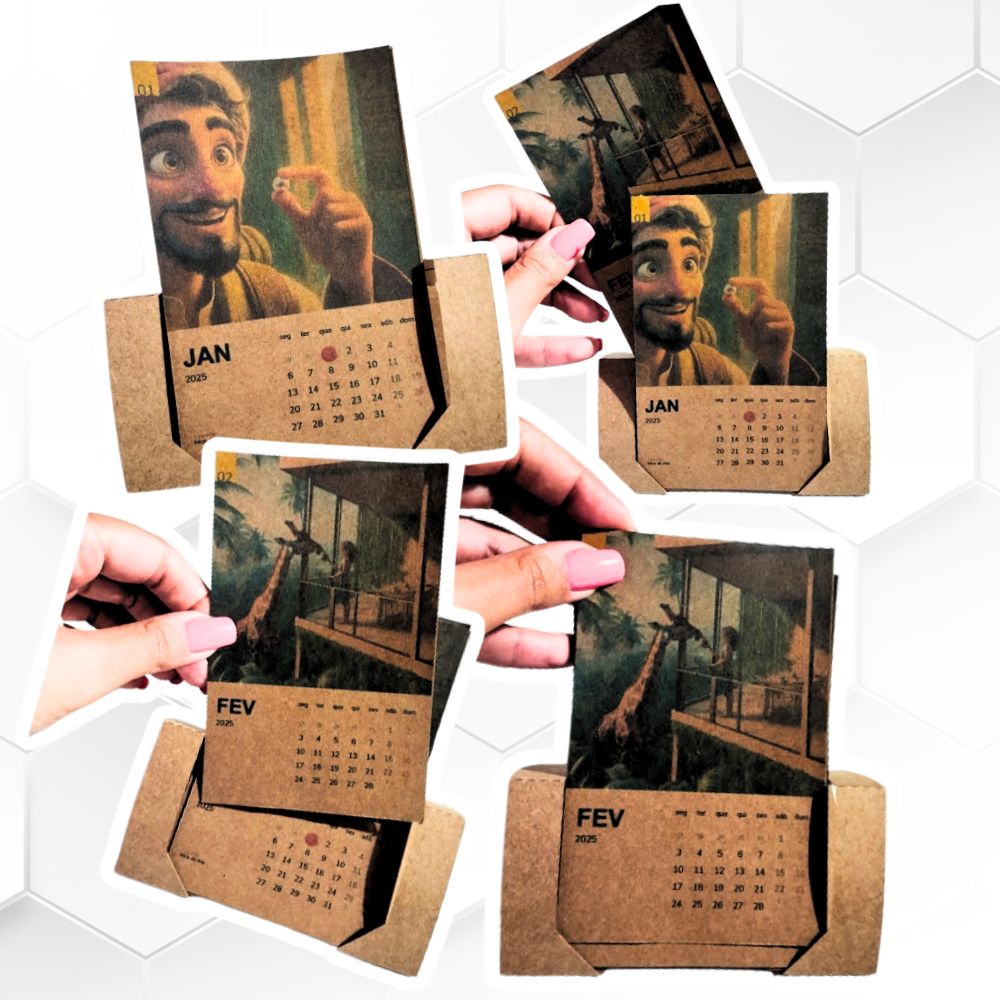 Mini Calendário de Mesa