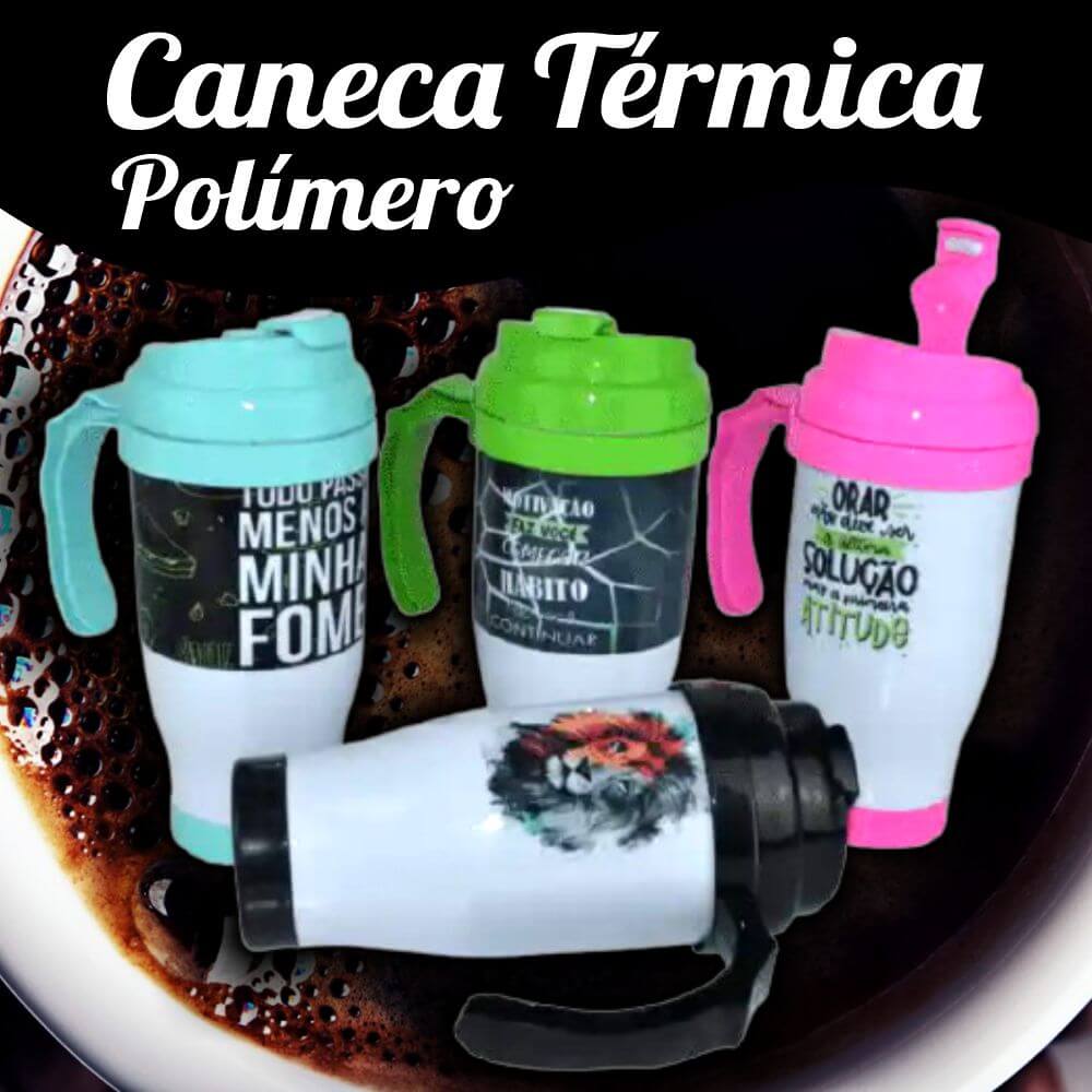 Caneca Térmica Polímero - 490ML