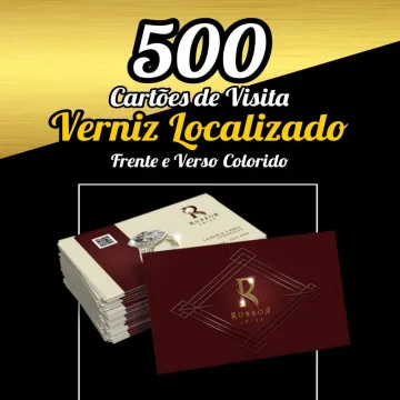 Cartões de Visita Com Verniz Localizado