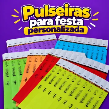 300 Pulseiras de Identificação para eventos